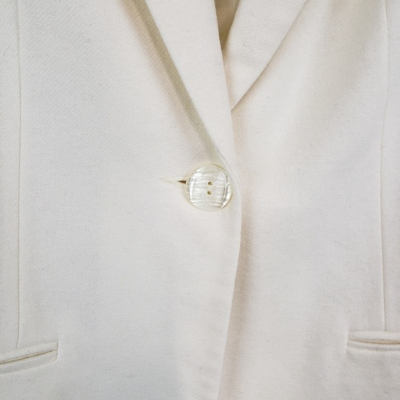 Sag Harbor 100% wool cream color blazer size 8 - Picture 2 of 6